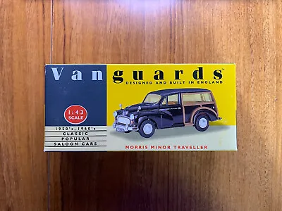 Vanguards Corgi 1:43 Morris Minor Traveller Black VA10000 • $16.03