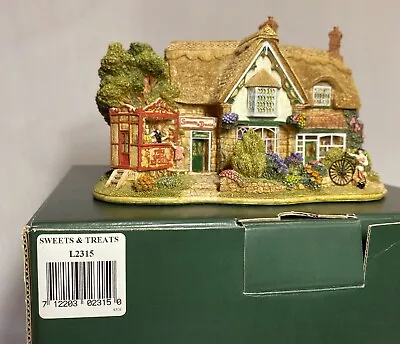 Lilliput Lane Sweets & Treats Shop Shanklin Isle Of Wight L2315 2000. Box & Deed • £60