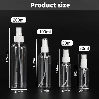 1-10PCS Transparent Spray Bottle Plastic Refillable Small Travel Mist Empty New • £4.49