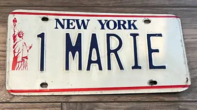 New York Vanity License Plate  1 MARIE (Statue Of Liberty) • $19.50