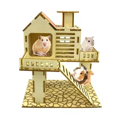 $13.24 • Buy Small Animal Habitat Hamster House Guinea Pigs Rat Playground Platform