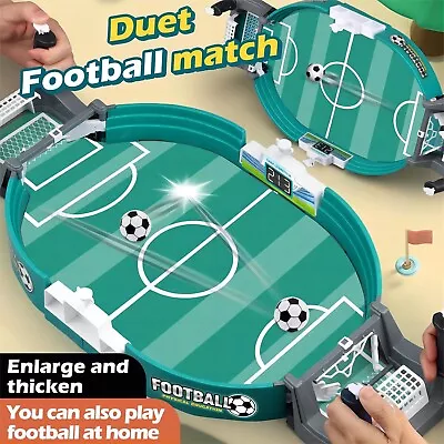 Mini Football Tabletop Game Table Soccer Foosball Interactive Adults Kids Toy • $23.95