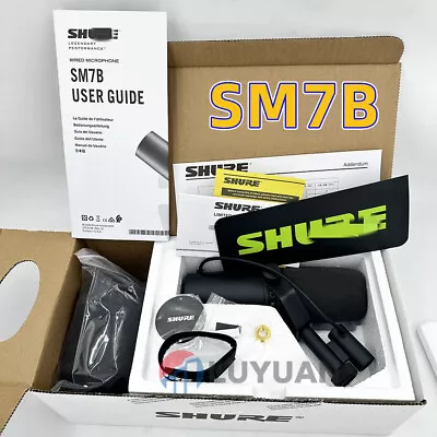 New Shure Vocal Broadcast Microphone SM7B /  Cardioid Dynamic US Free Shipping • $172