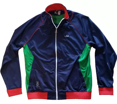 L.R.G Colorblock Track Suit Zip Sweater Navy Blue/ Green/Red Men's XL • $38