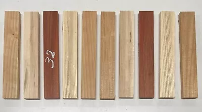 10 Pack Multispecies Thin Stock Lumber Board Wood Blank | 11-1/2 X 2 X 3/4  #32 • $6.99