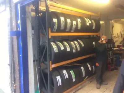 GARAGE WORKSHOP CAR WHEEL STORAGE TYRE MECHANIC RACKING (Brentwood Branch) • £126