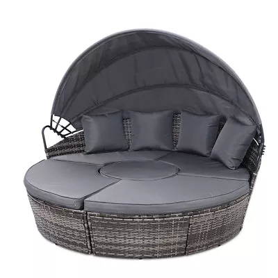 Gardeon Outdoor Sun Lounge Setting Patio Furniture Sofa Wicker Garden Day Bed • $499.95