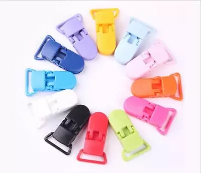 DIY 10pcs Baby Safe Dummy Plastic Pacifier Clip Holder Soother  DIY  Making • $3.42