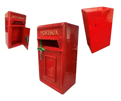 Wall Mounting Cast Iron Post Box Postal Box Red British Mailbox • $118.28