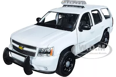 Box Damaged 2008 CHEVROLET TAHOE UNMARKED POLICE WHITE 1/24 DIECAST WELLY 22509 • $1.25