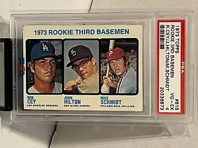 1973 Topps #615 Rookie 3rd Basemen Mike Schmidt Rookie PSA 4 • $189.99