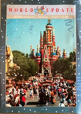 World Update Oct 1-15 1996 Epcot Magic Kingdom Mgm Discovery & Pleasure Island • $11.99