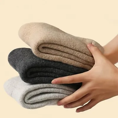 5 Pairs Men Wool Cushioned Boot Warm Thermal Thicken Crew Hiking Socks Winter US • $17.99