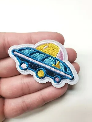 UFO Patch Mini Small Iron-On/Sew-On Embroidered Applique - Outer Space • $2.51