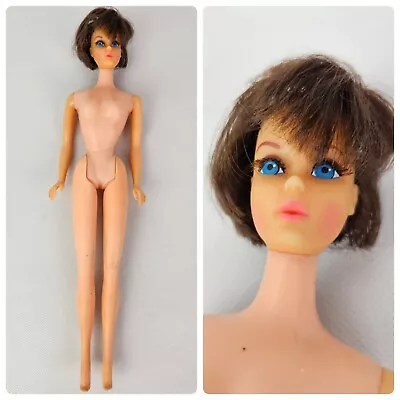 VTG 1966 Twist N Turn Marlo Barbie Doll Brunette Short Hair Japan Rooted Eyelash • $79.95