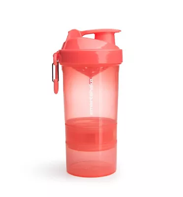 $33.99 • Buy Smartshake Original 2 Go Shaker Cup Coral 20OZ/600Ml Blender Mixer Water Bottle