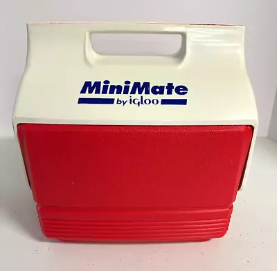 Mini Mate By Igloo Red White & Blue Small Lunch Cooler Push Button Open   K • $12