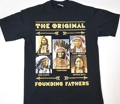 Native American Indian T-shirt Geronimo Sitting Bull Crazy Horse Men's Tee New • $23.95