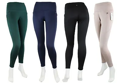 Old Navy Women's Leggings High-Waisted Built-In Warm Fleece-Lined Pants Pockets • $27.99