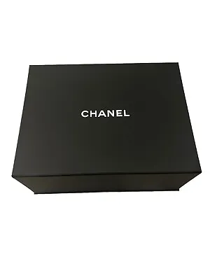 Authentic CHANEL Empty Black Magnetic Storage Gift Box  14 3/4” X  11” X 6” • $49.99