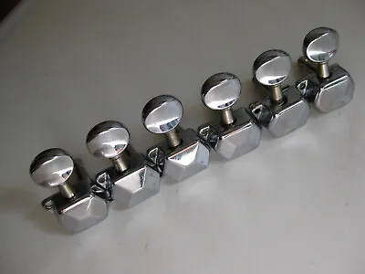 Vintage Hondo Memphis Ibanez Set Of 6 Guitar Inline Tuners For Project Upgrade • $12