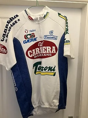 MARCO PANTANI  CARRERA Blue Jeans Jersey NALINI 1995 • £36.99