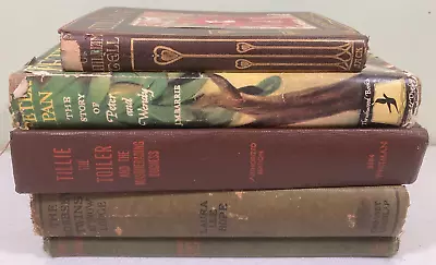 Lot 5 Vintage Children's Books 1913-1943 Guffy Bear Tillie Toiler Peter Pan + • $49