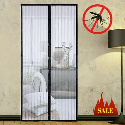 Hands-Free Magnetic Screen Door Mesh Net BLOCK Mosquito Fly Insect Bug Curtain • $8.74