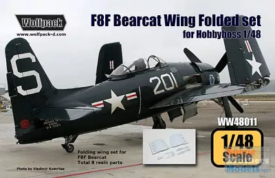 WPDWW48011 1:48 Wolfpack F8F Bearcat Wing Folded Set (HBS Kit) • $25.89