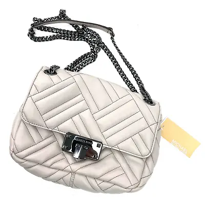 Michael Kors | Peyton Gray Quilted Genuine Leather New W Tags • $199