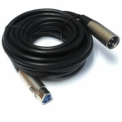 25ft - Shielded XLR Balanced Microphone Mic Pro Audio Cable Cord Male To Female • $9.99