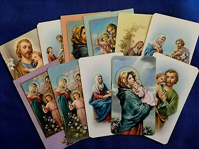 $15 • Buy Special Lot Of 11 Catholic Vintage HOLY CARDS Holy Family Mary Joseph Jesus #C19