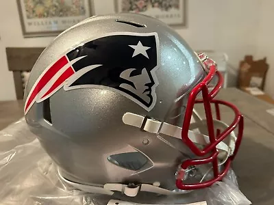 NEW ENGLAND PATRIOTS NFL Riddell SPEED Full Size AUTHENTIC Football Helmet • $180