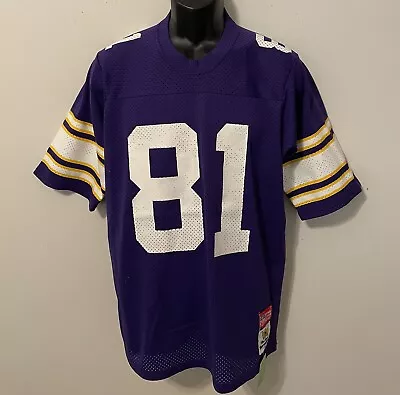 Vintage VIKINGS #81 ANTHONY CARTER MacGREGOR SAND KNIT JERSEY NWT NEW OldStk LGE • $95