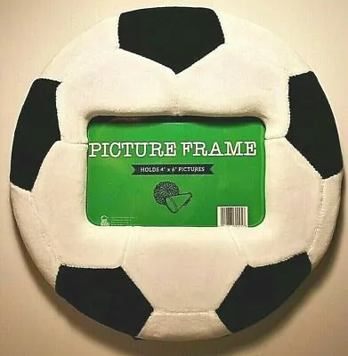 £18.76 • Buy SOCCER PICTURE FRAME - Holds 4' X 6' Photo - Plush Soft Fabric NEW!  EASEL BACK
