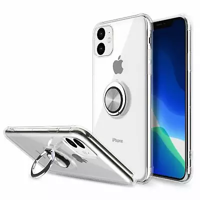 For IPhone 11 Max Pro X XR XS Case Cover Magnetic Ring Holder+Screen Protector • $9.99