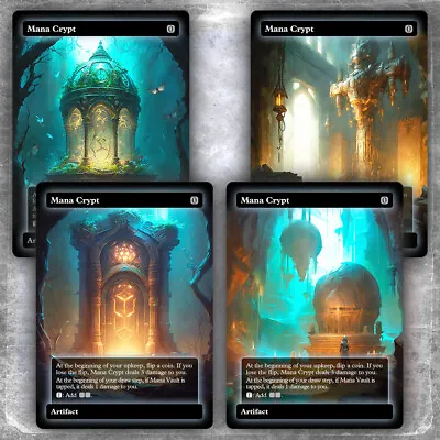 X4 Mana-Crypt PLAYSET [Alternative Custom Art] Hyperion Card • $29.04