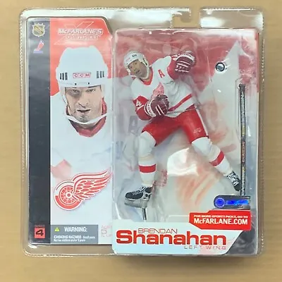 2002 McFarlane NHL Figure Series 4 Brendan Shanahan White Jersey NIB Red Wings • $17.49