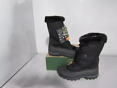 Kamik Women's US 7.5 Momentum Winter Calf High Boots Black NF2350X BK2 • $29.96