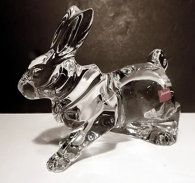 Rare *NEW* Baccarat Crystal Walking RABBIT Lupin Figurine 6 1/2  Made In FRANCE • $339.98