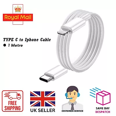 USB Type C To IPhone Fast Charger Cable Lead For IPhone 11 12 13 14 Pro Max UK • £5.31