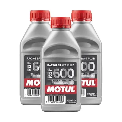 Motul 100949 RBF 600 FL Brake Fluid (500mL X3) • $48.94