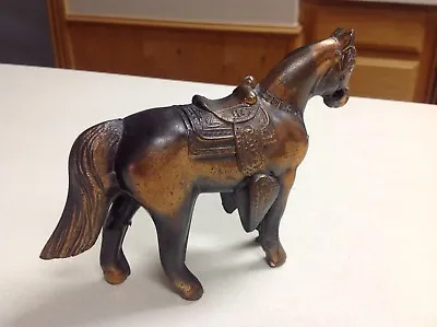 $17.99 • Buy  Vintage 1950's-60's Pot Metal Western Horse Copper Color Carnival Prize