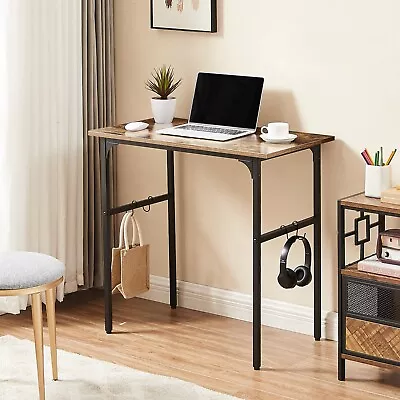 Home Office Desk Computer Writing Desk Metal Frame W/ 4 Hooks & Adjustable Legs • $55.99