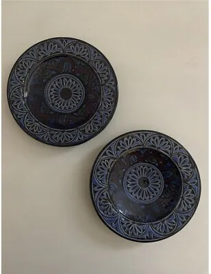 £38 • Buy Safi Moroccan Wall Plate X 2 Deep Blue