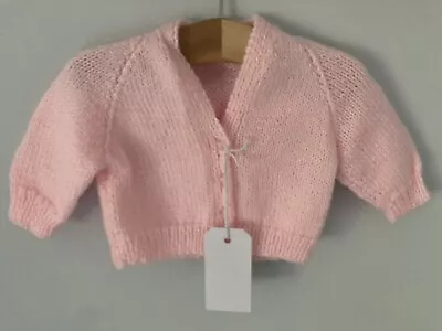 💗 Hand-Knitted Baby Girls Clothing Knitted Cardigan Clothing 0-3 Months • £3.99