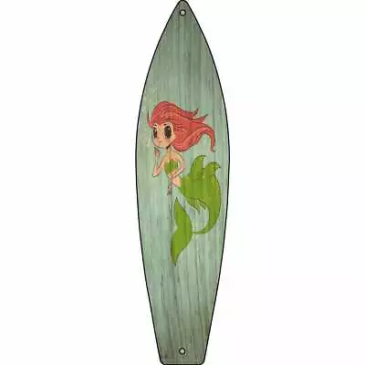 Mermaid Novelty Metal Surfboard Sign - DS • $14.95