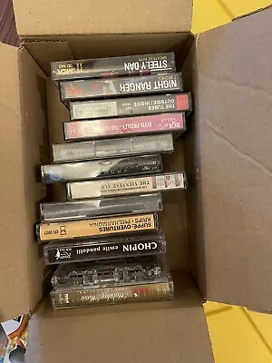 Lot Of 12 Vintage Cassette Tapes - Elvis Presley Chopin Genesis Beethoven • $18.68