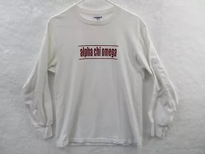Vtg UPENN University Of Pennsylvania ALPHA CHI OMEGA 1998 Spaghetti Dinner Shirt • $33.99