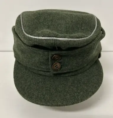 WWII German M43 Mountain Military Cap Bergmütze For Officers Wool Field Cap 61cm • $56.95